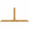 Ekena Millwork Portland Rough Sawn Timber Gable Bracket, Western Red Cedar, 96"W x 48"H x 4"D x 6"F, 12/12 Pitch GBW096X48X0406POR00RWR - alternate 1